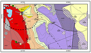 Ausschnitt aus der Geologischen Karte Karsdorf und Umgebung