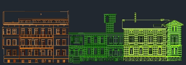 CAD Zeichnung der Fassaden